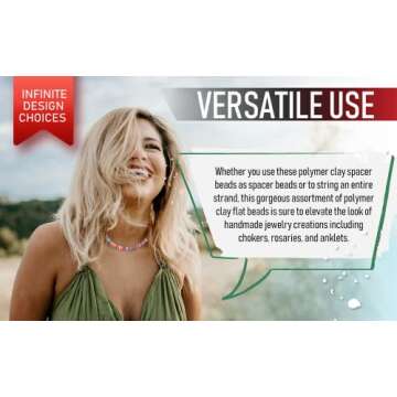 Mandala Crafts 4mm Teal Polymer Clay Beads Kit for Friendship Bracelets - 6000 Teal Heishi Beads Disc Beads for Jewelry Making Round Spacers - Flat Beads for Bracelets Making