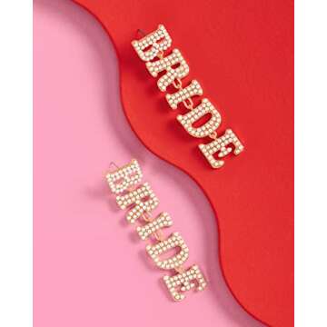 Stylish Bride Pearl Drop Earrings for Weddings and Parties