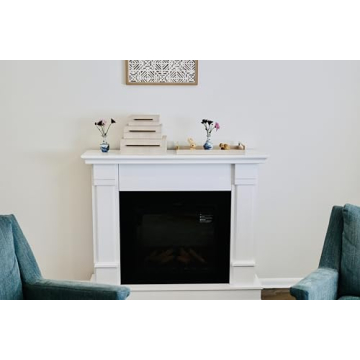 Elegant Ivory Shagreen Serving Tray with Gold Handles