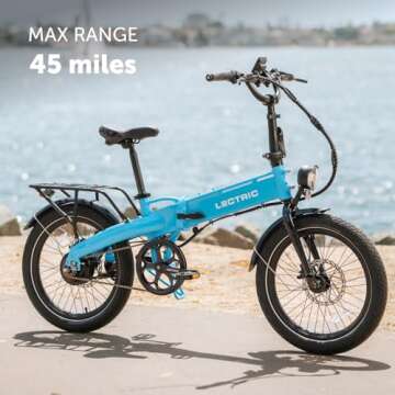 LECTRIC XP™ Lite 2.0 Electric Bike | Adult Folding Bikes - Weighs Only 49lbs | 45 Mile Range w/ 5 ...