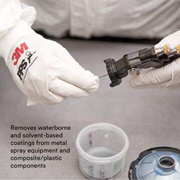 3M High Power Spray Gun Cleaner, 26689, 15 oz, Remove Paint and Coatings from Automotive Industrial Spray Equipment, Pack of 1