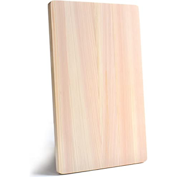 Japanese Hinoki Cutting Board - Medium - Natural Cypress Wood Cutting Board, High Durability, Made i...