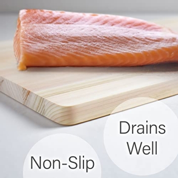 Japanese Hinoki Cutting Board - Medium Natural Wood Durable