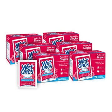 Wet Ones Antibacterial Hand Wipes Singles, Fresh Scent | Individual Wipes, Antibacterial Wipes, Hand...