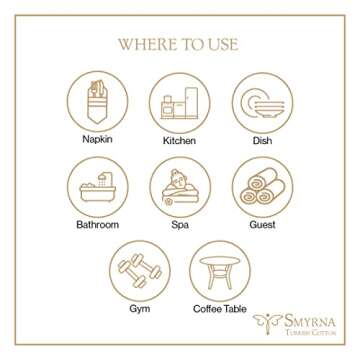 Smyrna Turkish Cotton Wash Cloths Pack of 6 | Eco-Friendly & Soft