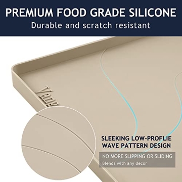 Vangostella Heavy Duty Under Sink Mat Waterproof Silicone 34" x 22"