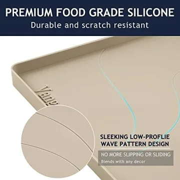 Vangostella Heavy Duty Under Sink Mat Waterproof Silicone 34" x 22"