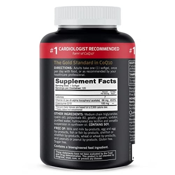 Qunol CoQ10 Softgels for Heart Health & Energy