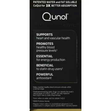 Qunol CoQ10 Softgels for Heart Health & Energy