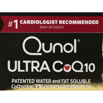 Qunol CoQ10 Softgels for Heart Health & Energy