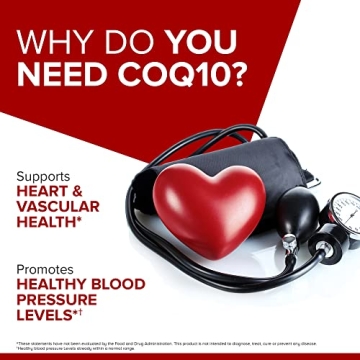 Qunol CoQ10 Softgels for Heart Health & Energy