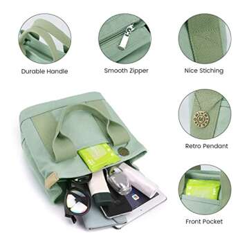 Juoxeepy Canvas Handbag - Stylish Mini Tote for Women