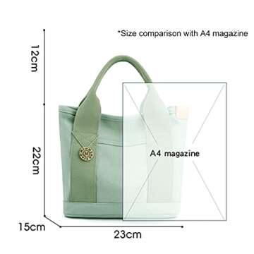 Juoxeepy Canvas Handbag - Stylish Mini Tote for Women