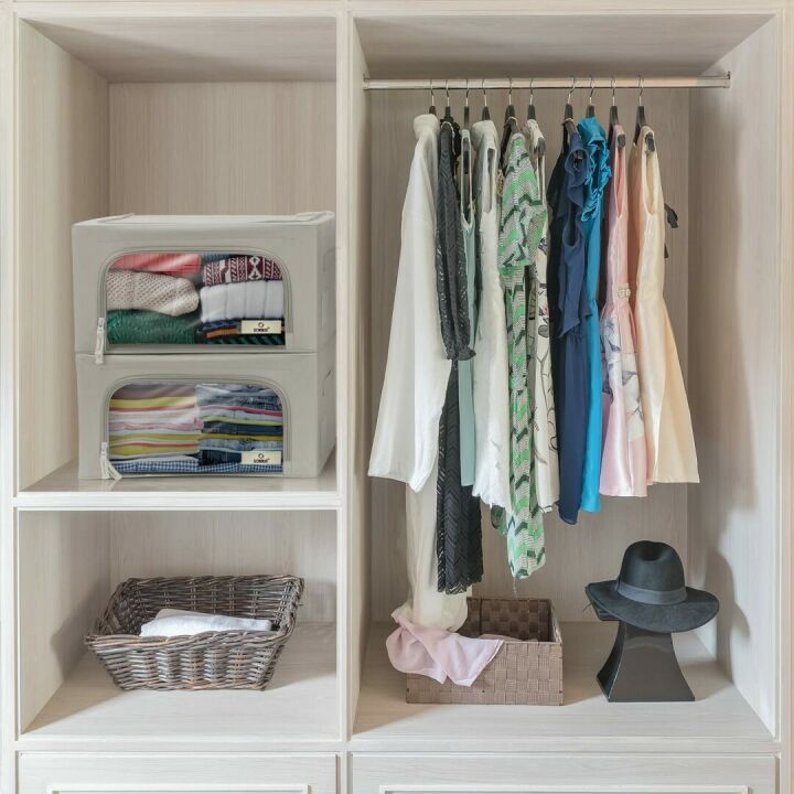 Stackable Oxford Fabric Storage Bins with Handles