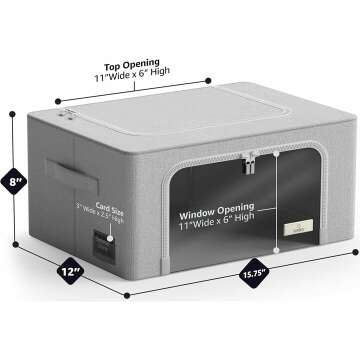 Stackable Oxford Fabric Storage Bins with Handles