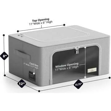 Stackable Oxford Fabric Storage Bins with Handles