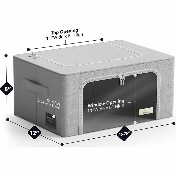 Stackable Oxford Fabric Storage Bins with Handles