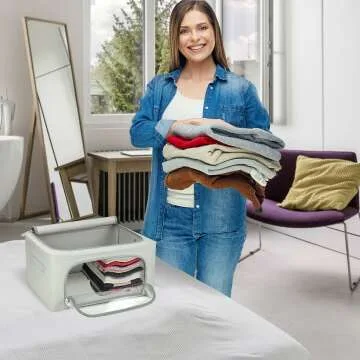 Stackable Oxford Fabric Storage Bins with Handles