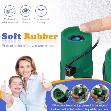 OBUBY Real Binoculars for Kids 8x21 High-Resolution