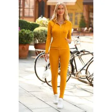 PRETTYGARDEN Women's Two Piece Tracksuit Set Long Sleeve Zipper Hoodie Jacket with Sweatpants Sweatsuit Jogger Workout Set (Khaki,X-Large)