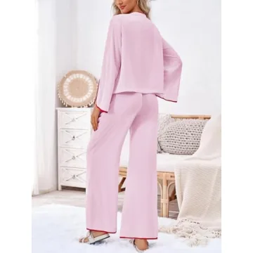 Tankaneo Women's Pink Two Piece Vacation Outfits Set