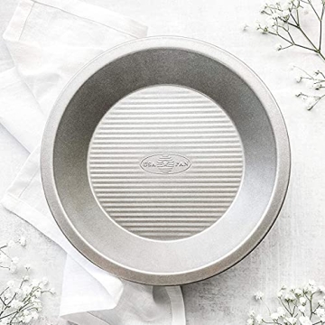 USA Pan 9-Inch Aluminized Steel Pie Pan for Perfect Pies