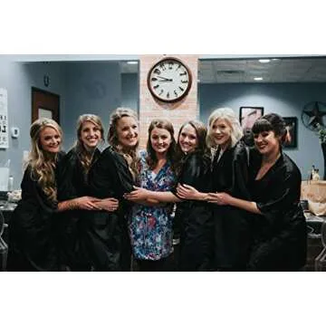 Vlazom Women's Satin Kimono Robe for Brides and Parties