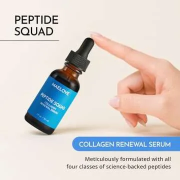 MAELOVE Peptide Squad Collagen Renewal Serum, Anti-Aging Serum for Face with Copper Peptides, Argire...