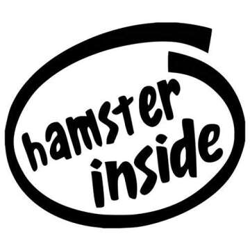 Hamster Inside JDM - Sticker Graphic - Auto, Wall, Laptop, Cell, Truck Sticker for Windows, Cars, Tr...
