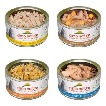 Almo Nature HQS Natural Cat Food Variety Pack - Grain Free & Additive Free