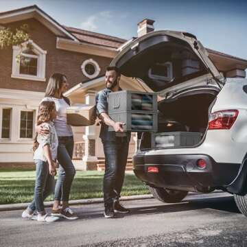 Sorbus Medium Clothes Storage Bags - Foldable Blanket Storage Bins for Organizing Bedroom, Closet, Clothing, Comforter, Organization with Clear Window, Lids and Carry Handles - Set of 3