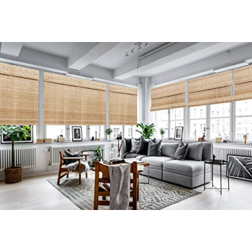 Custom Bamboo Cordless Window Shades for Stylish Homes