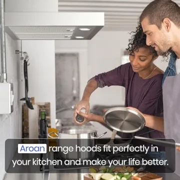 AROAN 36" Stainless Steel Range Hood with LED Lighting