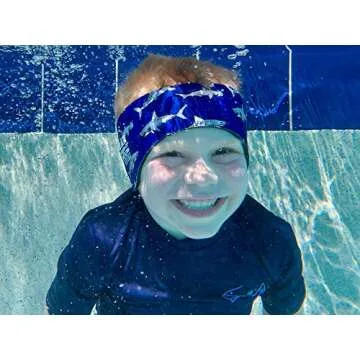 EAR BAND-IT Ultra Swimming Headband - Best Swimmer's Headband - Keep Water Out, Hold Earplugs in - Doctor Recommended - Secure Ear Plugs - Invented by ENT Physician - Medium (See Size Chart)