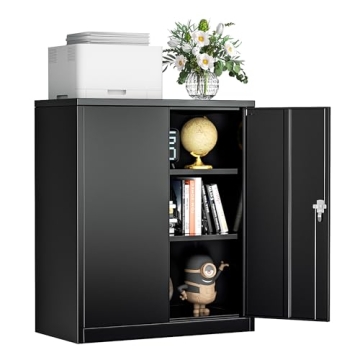 INTERGREAT Metal Storage Cabinet with Locking Doors for Home Office Garage