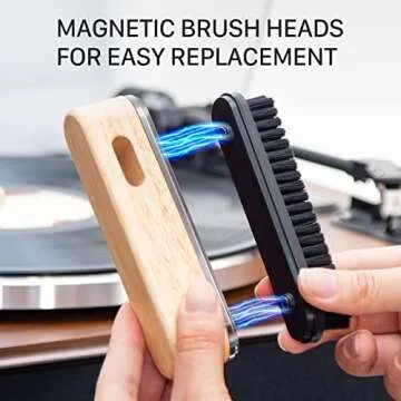 1 by ONE Vinyl Record Cleaner Brush - Effortless Cleaning Tool