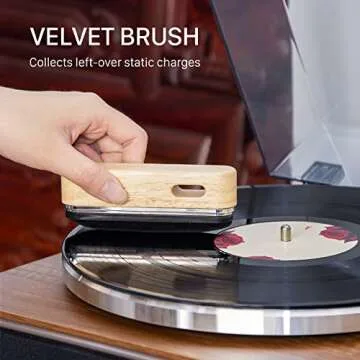 1 by ONE Vinyl Record Cleaner Brush - Effortless Cleaning Tool