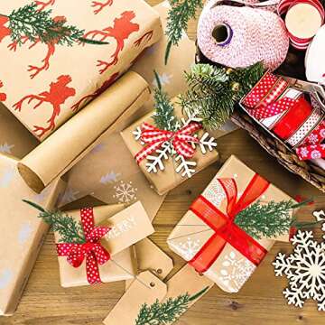 Uieke 30 PCS Artificial Pine Leaves Branches 13.7’’ Christmas Tree Picks Pine Needle Sprigs Fake...