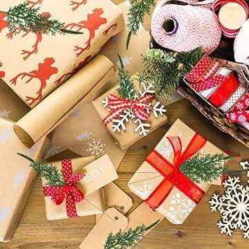 Uieke 30 PCS Artificial Pine Leaves Branches 13.7’’ Christmas Tree Picks Pine Needle Sprigs Fake...