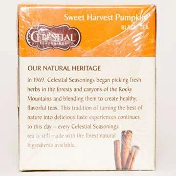 Celestial Seasonings Pumpkin Pie Black Tea - Cozy Treat