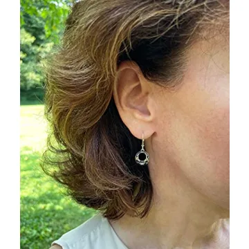 Vintage Lace Leverback Earrings, Eco Friendly Design