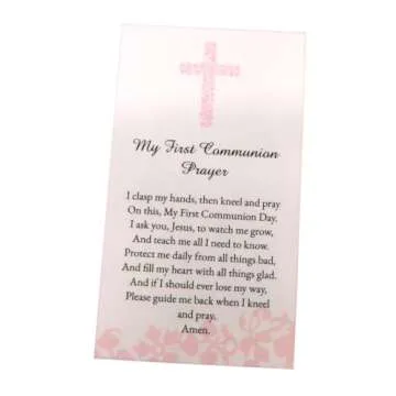 Exquisite Pink Rosary Set for First Communion Girls