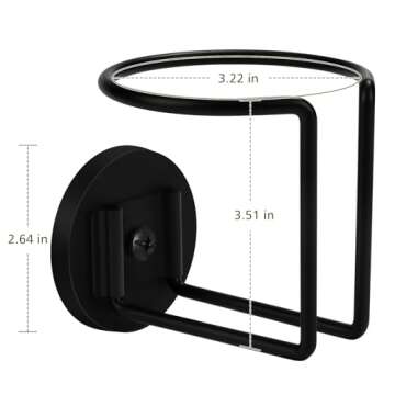 Magnetic Cup Holder, Durmmur SUS 304 Stainless Steel Magnetic Cup Caddy, Magnetic Drink Holder for T...