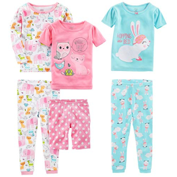 Simple Joys Carter's 6-Piece Girls Pajama Set - Fun & Cozy