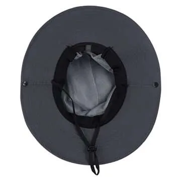 Women's Sun Hat Outdoor UV Protection Foldable Mesh Bucket Hat Wide Brim Summer Beach Fishing Cap Pure Grey