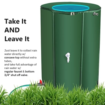100 Gallon Collapsible Rain Barrel - Eco-Friendly Water Collection