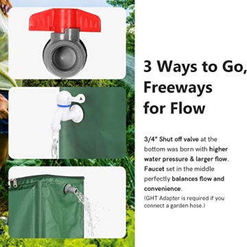 100 Gallon Collapsible Rain Barrel - Eco-Friendly Water Collection