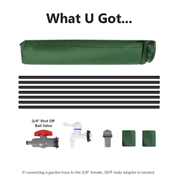 100 Gallon Collapsible Rain Barrel - Eco-Friendly Water Collection