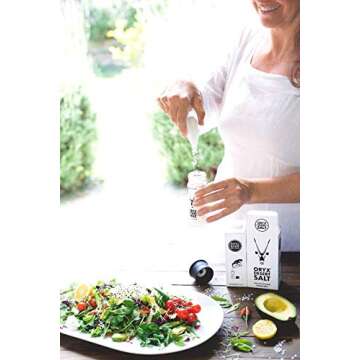 Natural Desert Salt & Pepper Grinders & Refill for Grinder /ORYX DESERT SALT/ Unrefined, Non-Iodized, Mineral Rich Salt