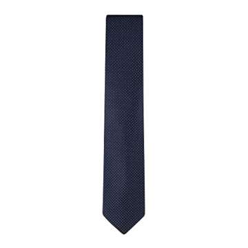 Calvin Klein Men's Steel Micro Solid A Tie, Navy, Regular